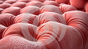Texture of soft pink velvet featuring a luxurious tufted surface that begs to be touched photo