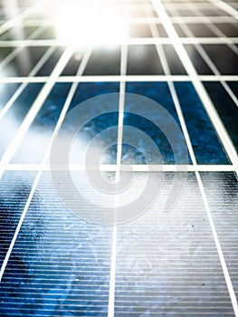 Texture of Solar cell battery panel