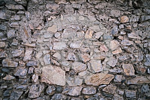 texture of the stone wall