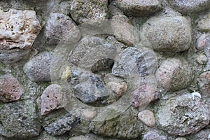 Texture stone wall, from large stones