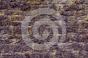 Texture of a stone wall. Old castle stone wall texture background.