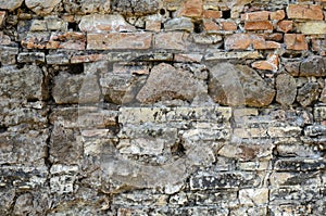 The texture of the stone wall. Old castle stone wall texture background. Stone wall as a background or texture. Part of a stone