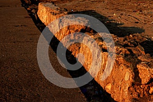 Texture of stone walls for waterways