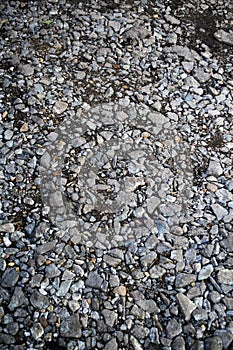 The texture of the stones lying on the ground