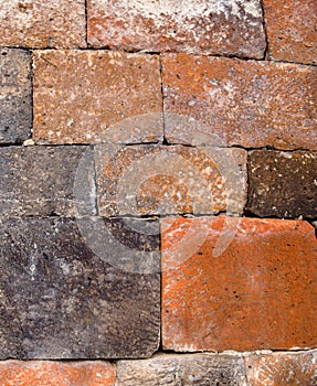 The texture of the stones with a red tuff photo