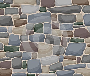 Texture of stones, stone wall. Vector illustration.