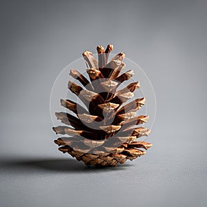 Texture and structure of the cone casting a soft shadow on the