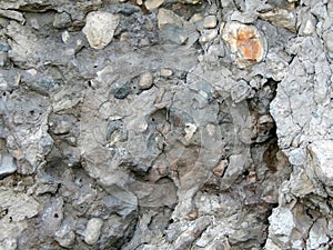 Texture of the surface of an old concrete wall