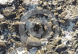 Texture of the surface of an old concrete wall