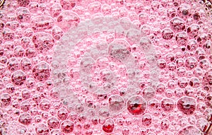 Texture Sweet sponge, red soda, bubble soda