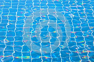 Texture of Swimming Pool Water Surface for Background