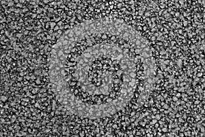 The texture of the tarmac, top view.