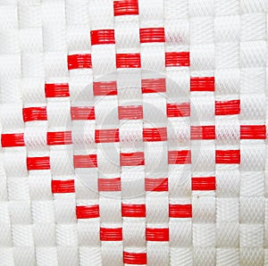 Plastic basket weave pattern
