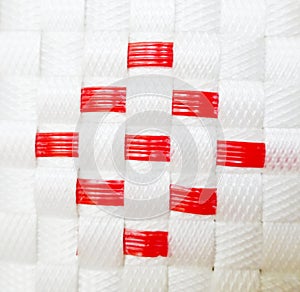 Plastic basket weave pattern
