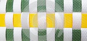 Plastic basket weave pattern