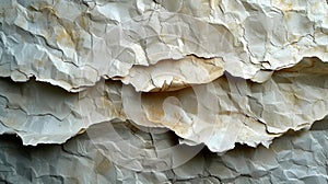 Texture of thick creamy light gliding over the rough surface of a handmade paper emphasizing the natural fibers and