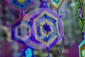 Texture of thread in many colors