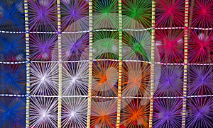 Texture of threads weaving in graphic form.