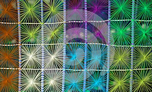 Texture of threads weaving in graphic form.