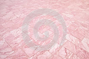 Texture of tiled floor or wall with subtle pastel pink colour, background or graphic element for your design or project