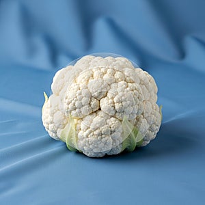 Texture to the cauliflower's bumpy surface. The lighting highlights the