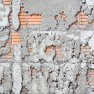 Texture of uneven cement wall