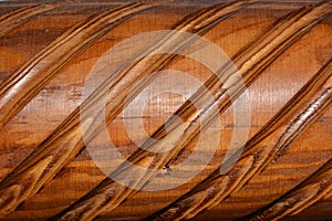 Texture - varnished carved wood