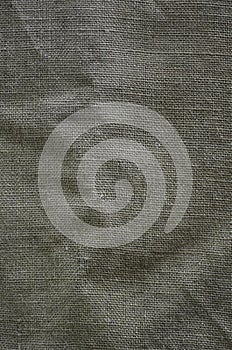 The texture of a very old brown sack cloth. Retro texture with canvas material. Background image with copy space