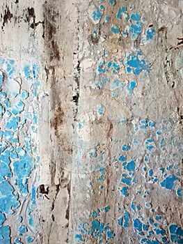 Texture of a vintage blue door