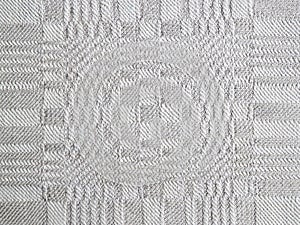 Texture of vintage linen fabric woven on a manual loom. Concept weaving, handicraft, craft, unique textile background