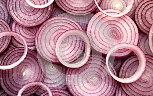 Texture violet sliced rings juicy onion fresh harvest