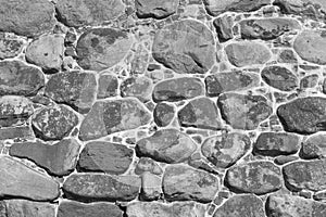 The texture of the wall of an ancient fortress