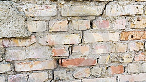Texture of a wall with big crack