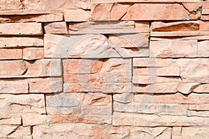 The texture of the wall from the decorative artificial stone tiles is carved brick sharp. The background
