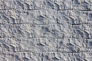 The texture of the wall of decorative brick gray