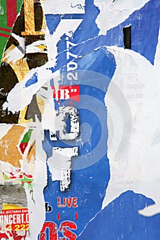 Texture, Wall with Posters