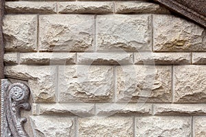 Texture of a wall from a stone rustication.