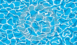 Texture of water. Blue water texture background in vector illustration