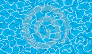 Texture of water. Blue water texture background in vector illustration