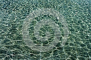 The texture of the water