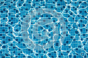 Texture of water in swimming pool
