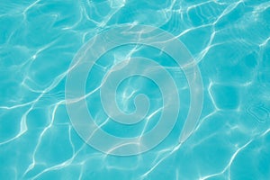 Texture of water in the swimming pool