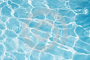 Texture of water in swimming pool for background