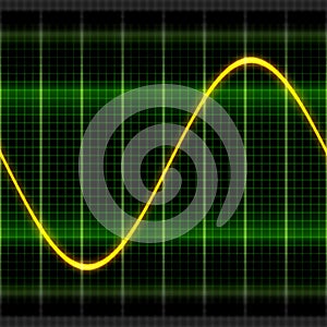 Texture wave oscilloscope 2D illustration