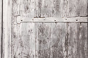 Texture Of A Weathered Wooden Window Shutter