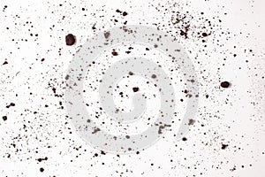 Texture white background with small particles of scattered soil