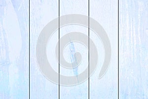 Texture of White Blue Green wood plank can be use for background. The white wood background is on top view of natural wooden from