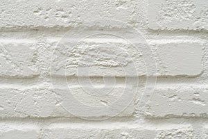 Texture of a white brick wall. grunge background