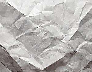 texture of white paper is crumpled