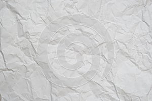 Texture of white  recycle crumpled paper, copy space for text.